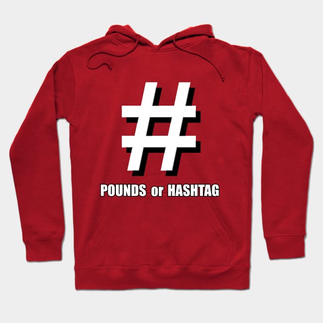 Hashtag or pound Hoodie by Spikeani